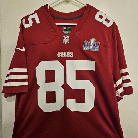 Nike NFL San Francisco 49ers Super Bowl‎ LVIII George Kittle / Large / Pre-owned - Picture 1 of 15
